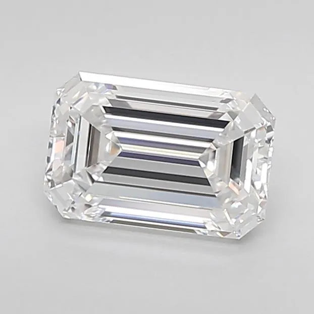 1.53ct Emerald Lab Grown Diamond (Colour D, Clarity IF, Cut EX, IGI Certified)