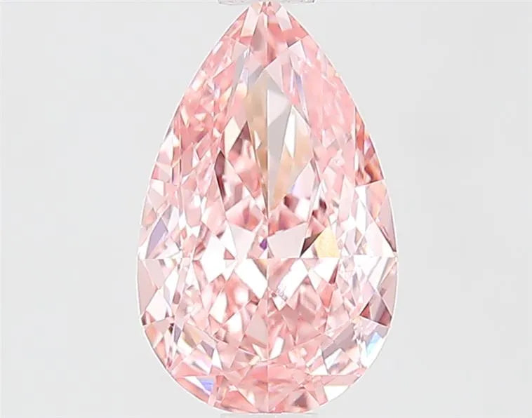 1.58ct Pear Lab Grown Diamond (Colour Fancy Vivid Pink, Clarity VVS2, IGI Certified)