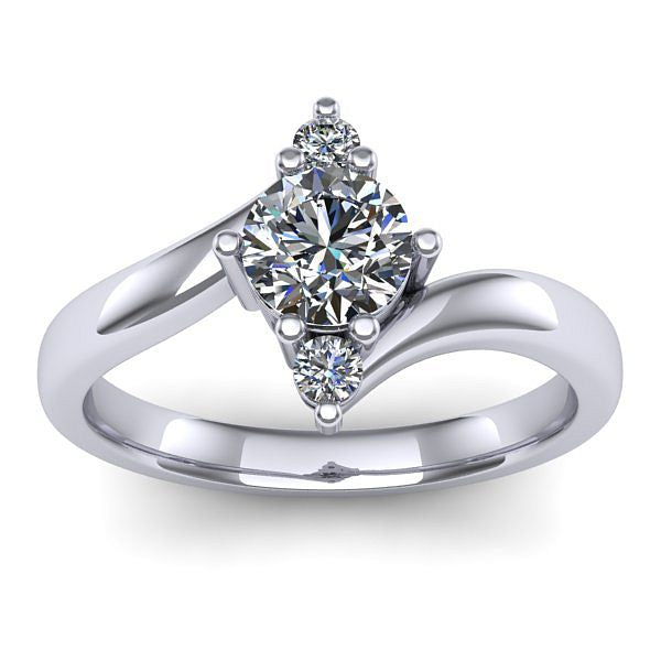 Inel de logodna cu diamant de laborator rotund