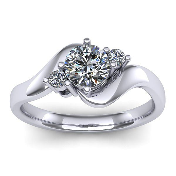 Inel logodna cu diamant de laborator rotund