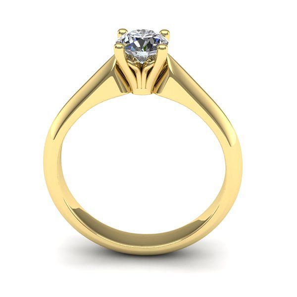 Inel de logodna solitaire cu diamant