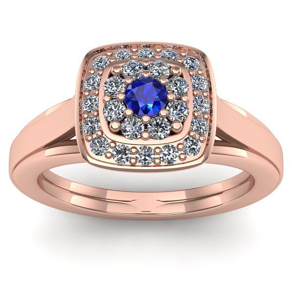 Inel cu safir rotund