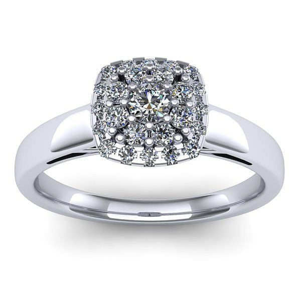 Inel cu diamant rotund
