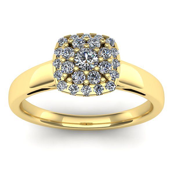 Inel de logodna cu diamant rotund