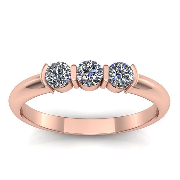 Inel cu diamant rotund