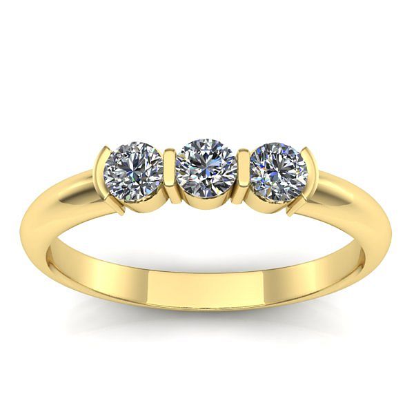 Inel logodna cu diamant rotund