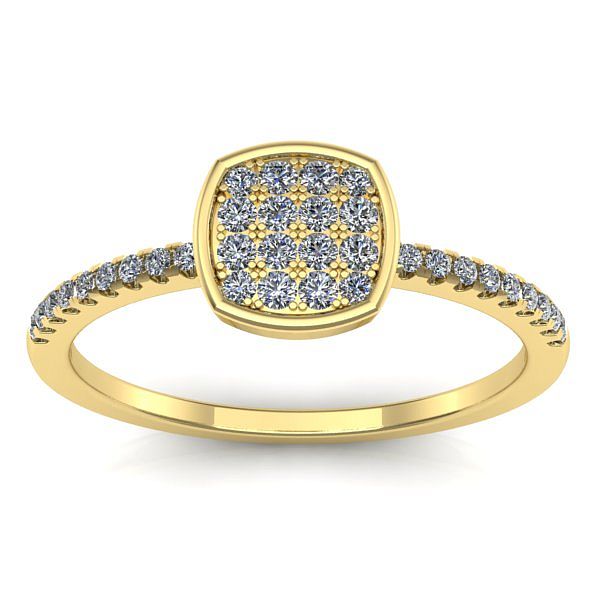 Inel logodna cu diamant rotund