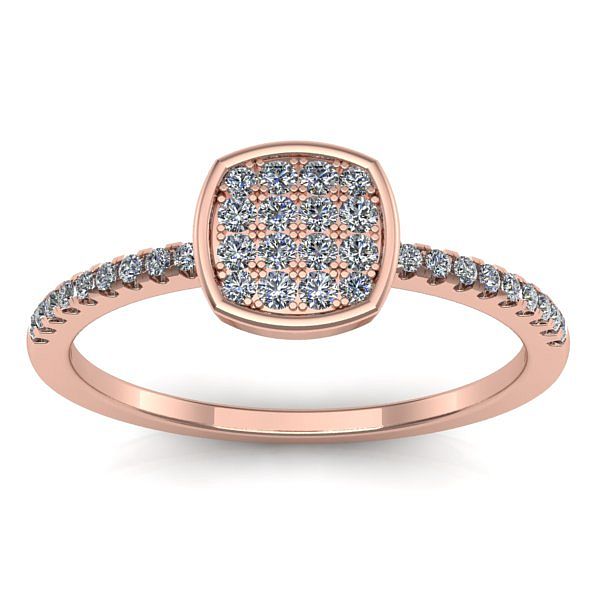 Inel logodna cu diamant rotund