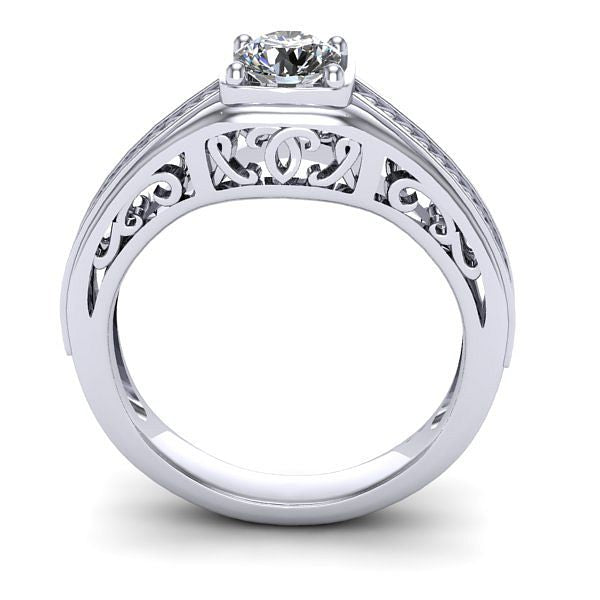 Inel de logodna solitaire cu diamant