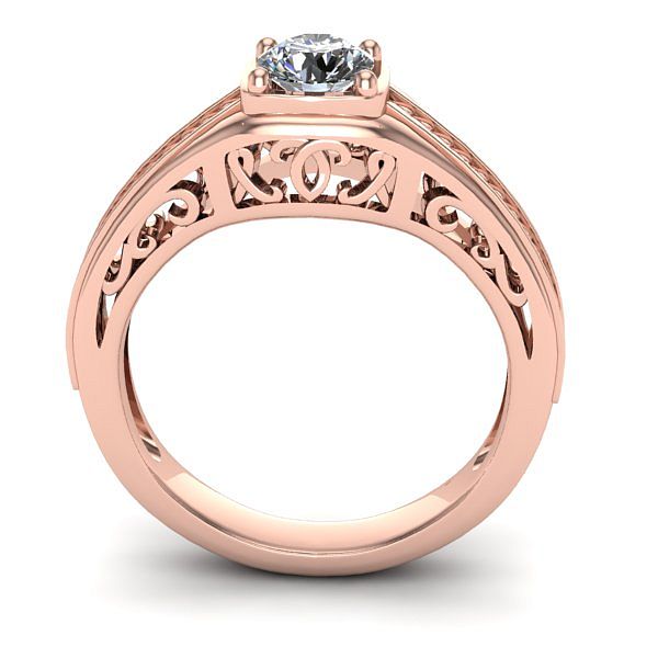 Inel logodna solitaire cu diamant