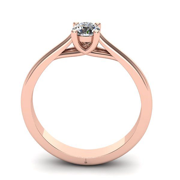 Inel logodna solitaire cu diamant