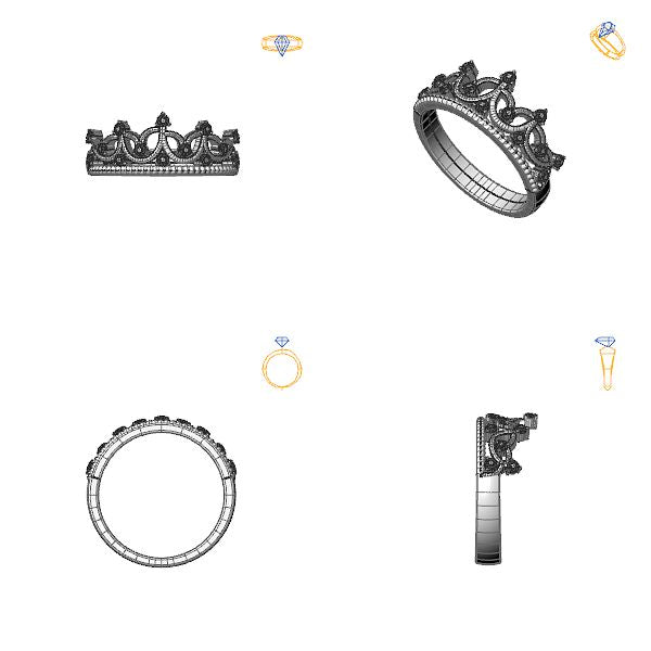 Inel de logodna eternity cu diamante