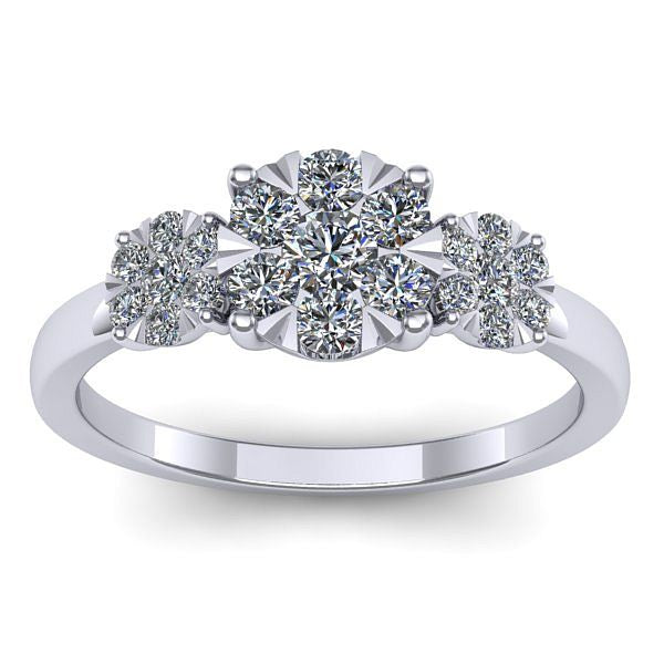 Inel cu diamant rotund