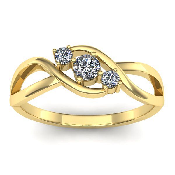 Inel de logodna cu diamant rotund