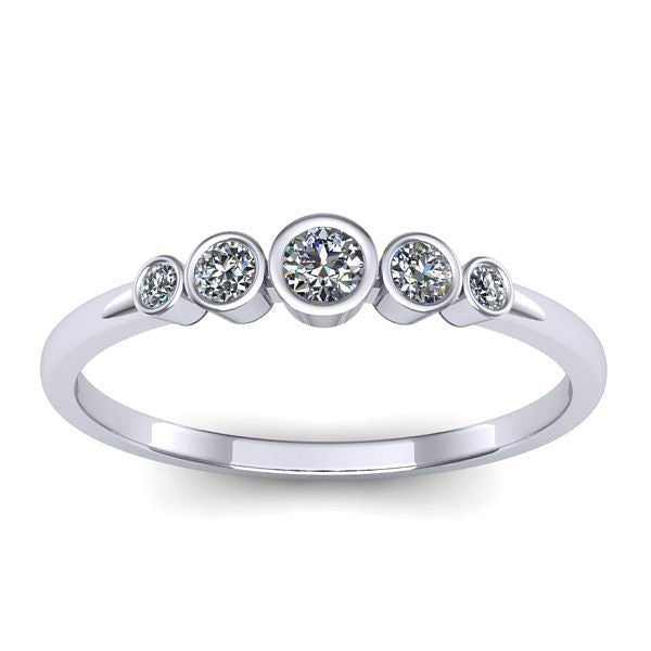 Inel de logodna cu diamante rotund