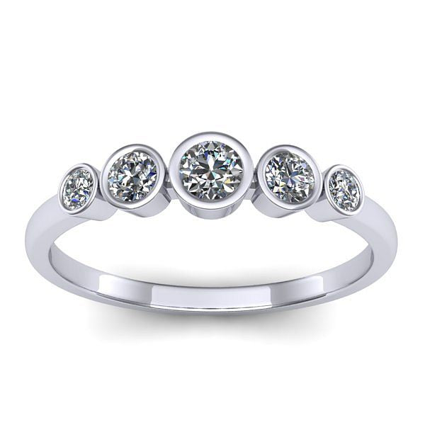 Inel cu diamante rotund