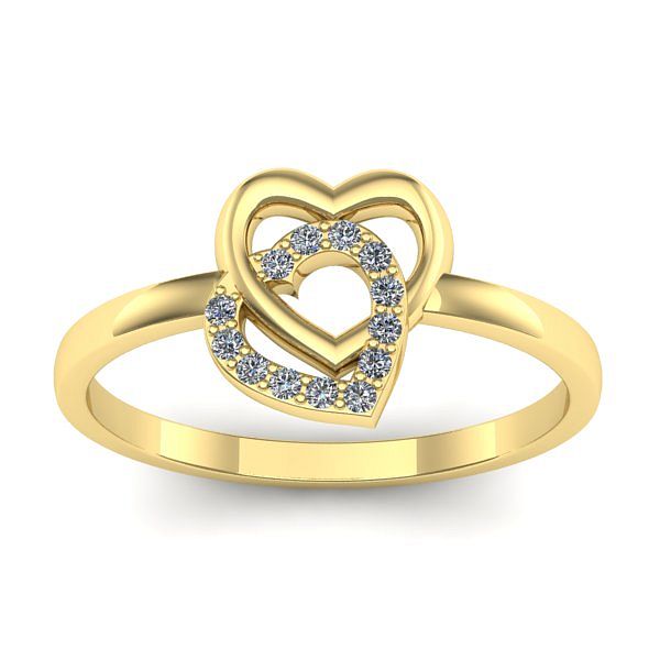 Inel logodna cu diamant rotund