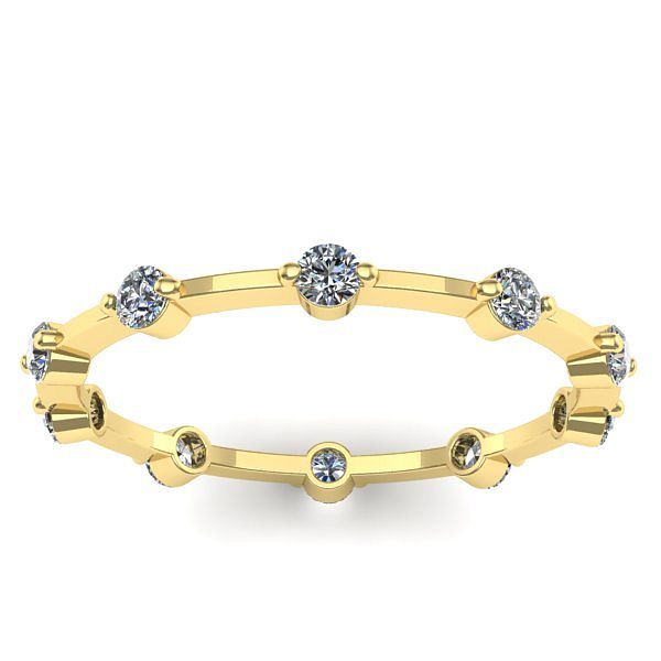 Inel de logodna cu diamante rotund