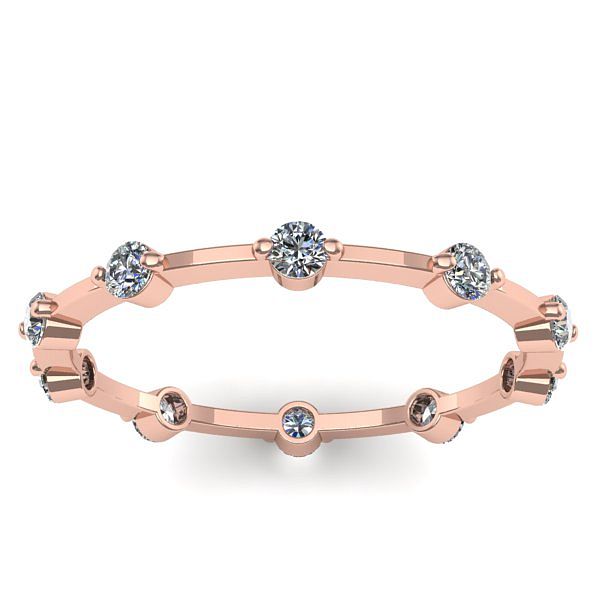 Inel cu diamante rotund