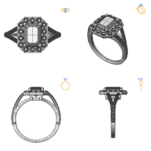 Inel halo cu peridot