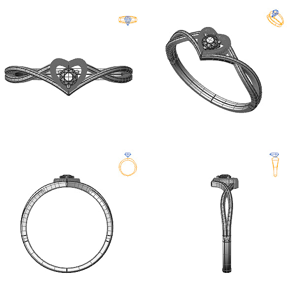 Inel de logodna solitaire cu diamant