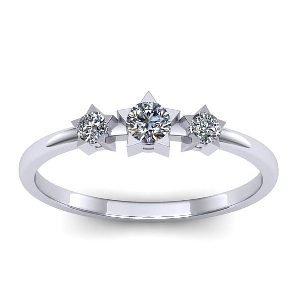 Inel de logodna cu diamant rotund