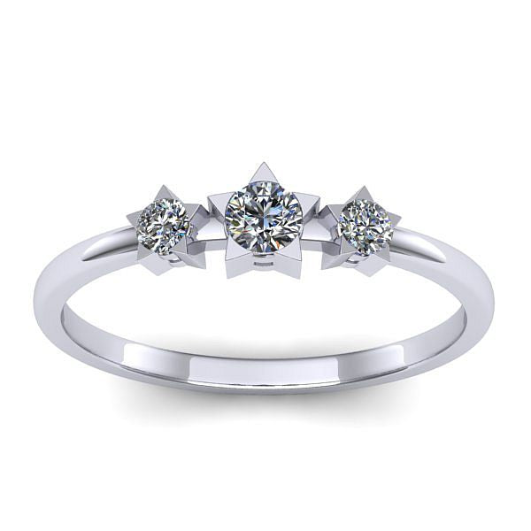 Inel logodna cu diamant rotund