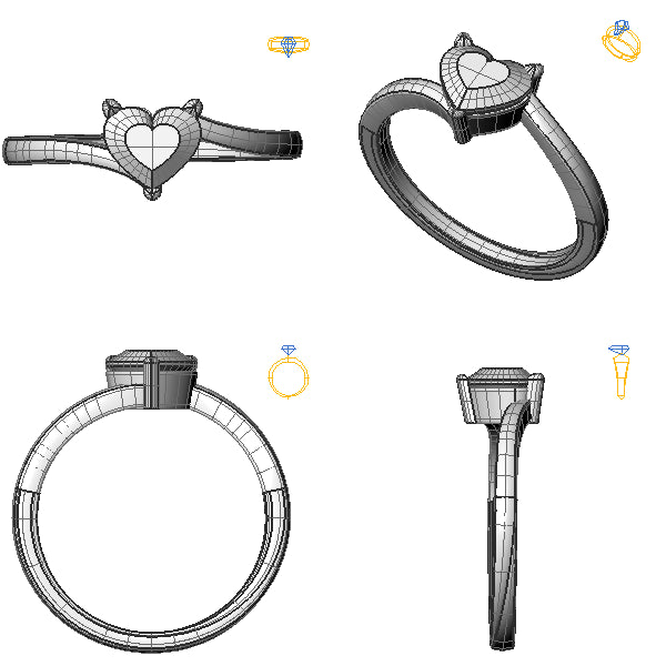 Inel de logodna personalizat cu diamant