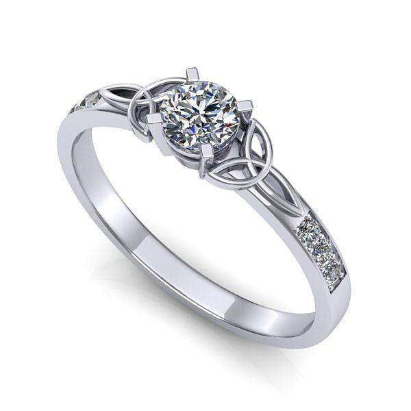 Inel din aur alb cu diamant