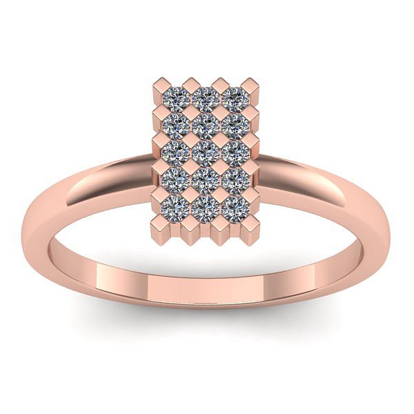 Inel logodna cu diamant rotund