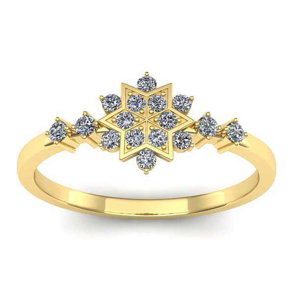 Inel logodna cu diamant rotund