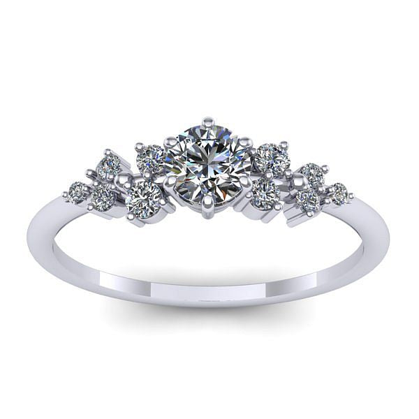 Inel de logodna cu diamant rotund