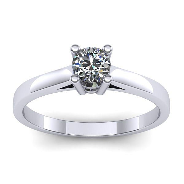 Inel de logodna cu diamant de laborator rotund