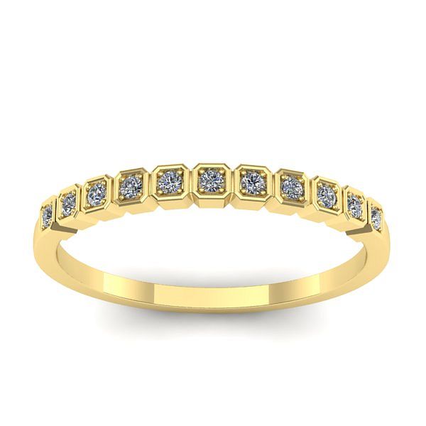 Inel logodna cu diamante rotund