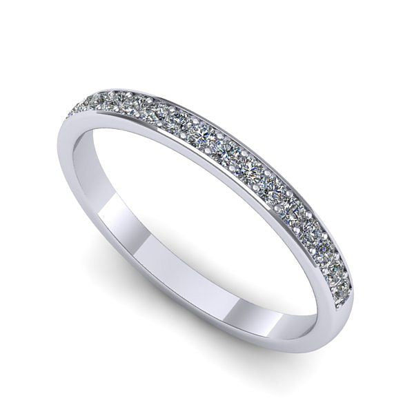 Inel de logodna din aur alb cu diamante