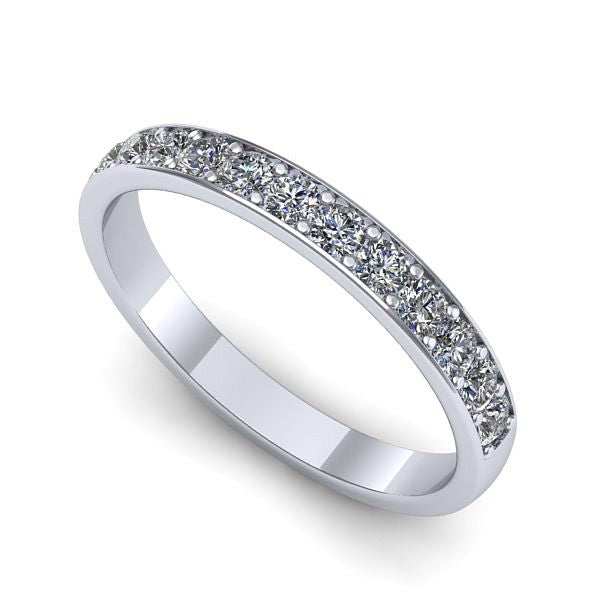 Inel de logodna din aur alb cu diamante