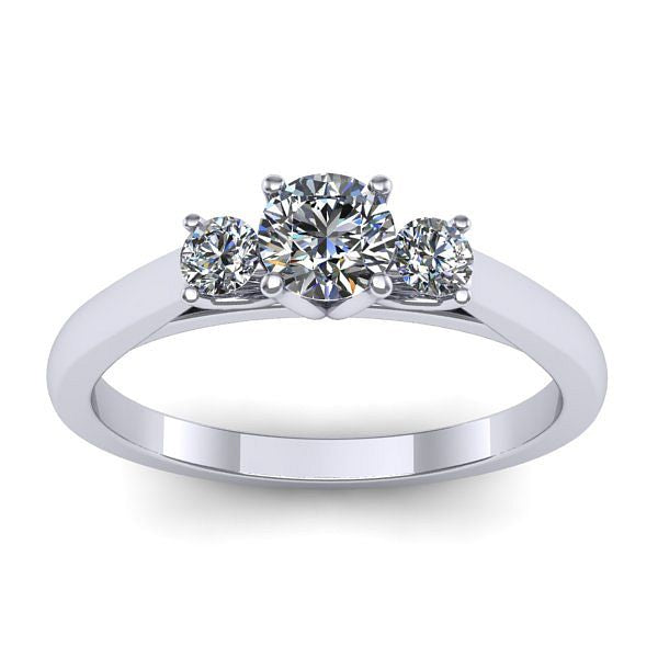 Inel de logodna cu diamant rotund