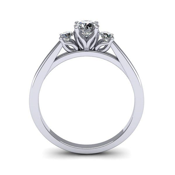 Inel de logodna 3stone cu diamant