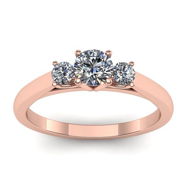 Inel logodna cu diamant rotund