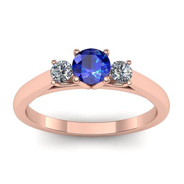 Inel cu safir rotund