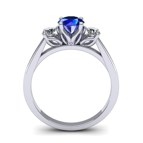 Inel 3stone cu safir