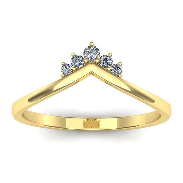 Inel logodna cu diamante rotund