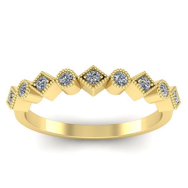 Inel logodna cu diamante rotund