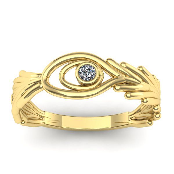 Inel de logodna cu diamant rotund