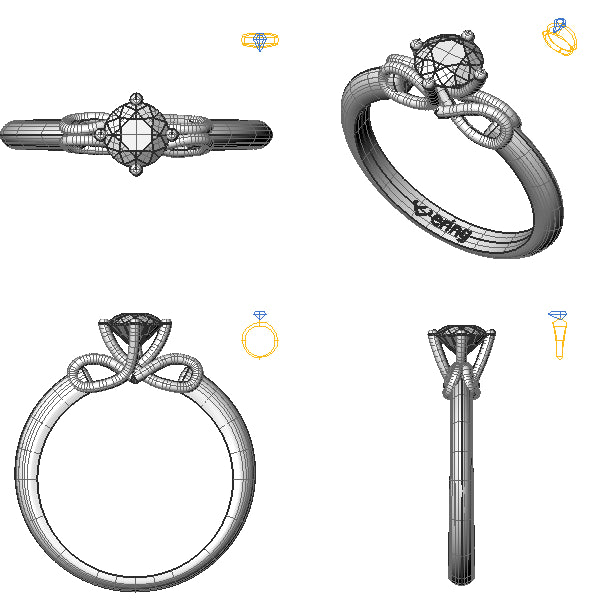 Inel solitaire cu diamant