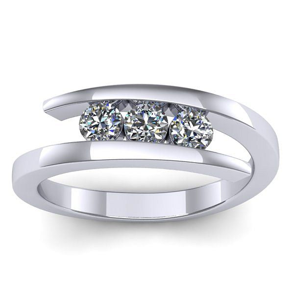 Inel logodna cu diamant rotund