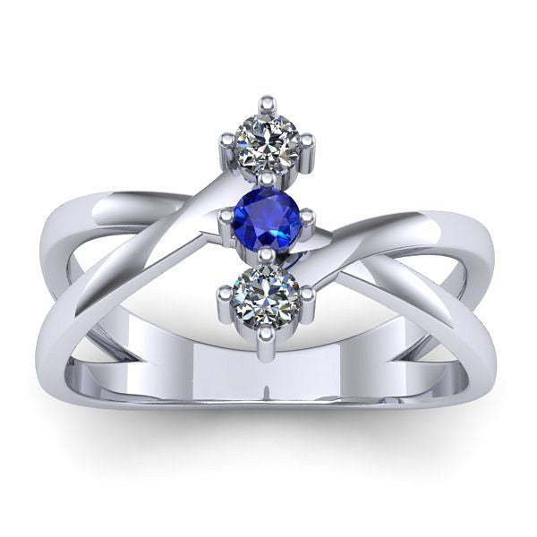 Inel cu safir rotund