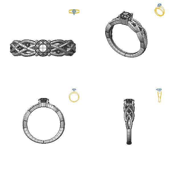 Inel de logodna sidestone cu diamant negru