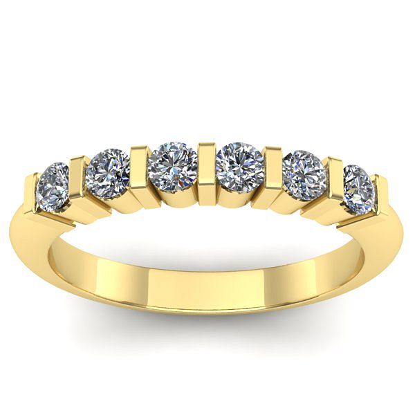 Inel cu diamante rotund