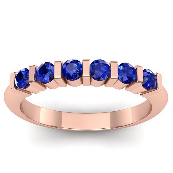 Inel de logodna cu safire rotund